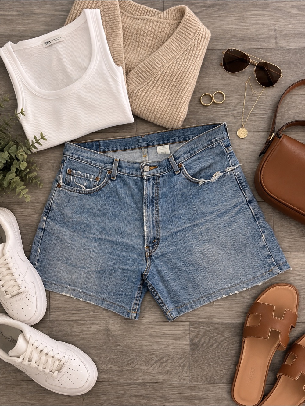 Levi's Light Blue Denim Jean Shorts - Casual High-Rise